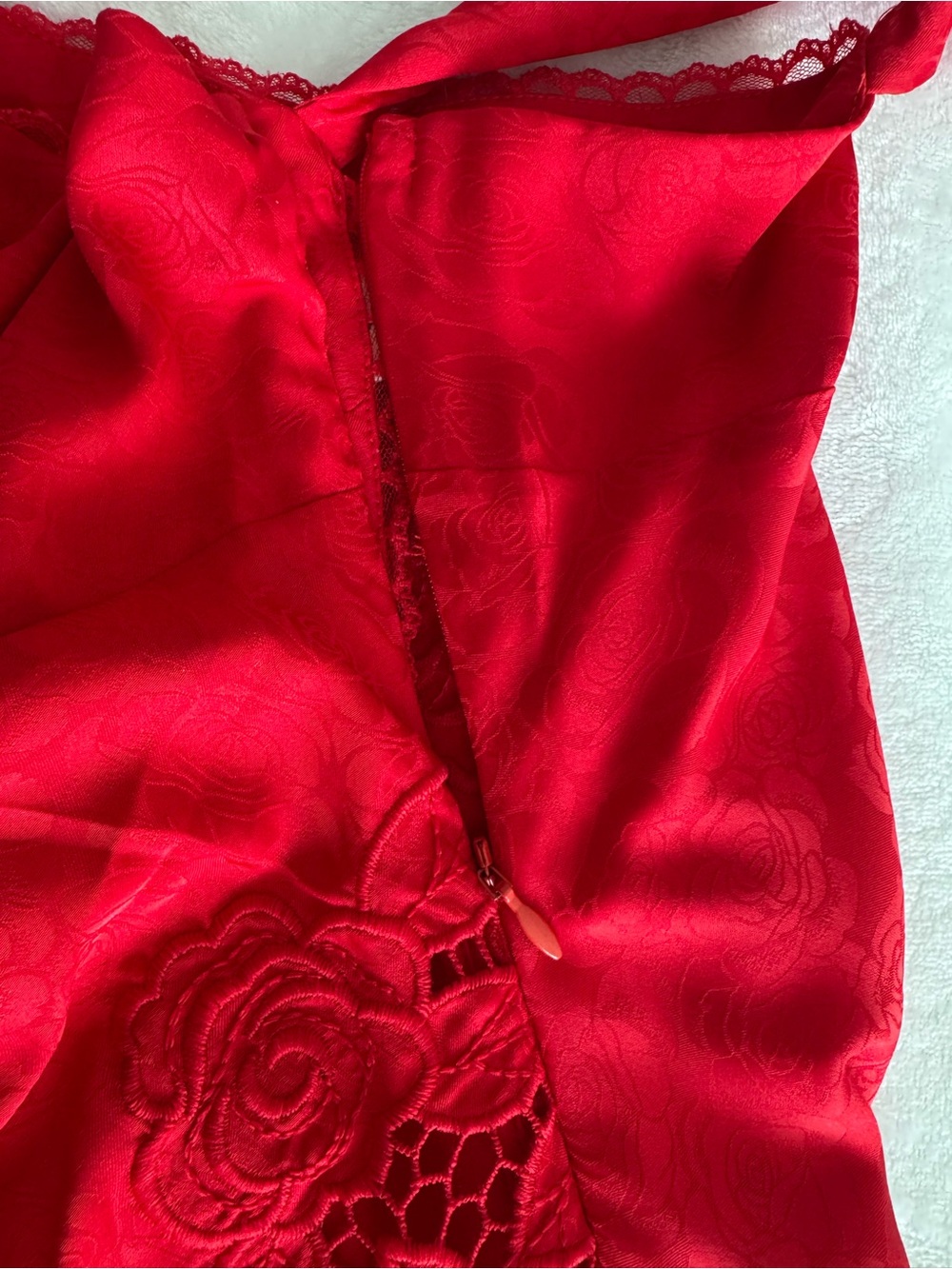 For Love & Lemons Red Claudia Mini Dress - Picture 10 of 14